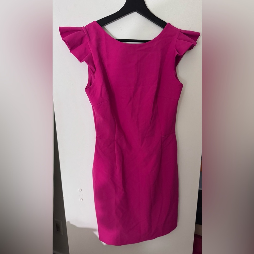 Zara Pink Sheath Mini Dress Crew Neck Sleeveless